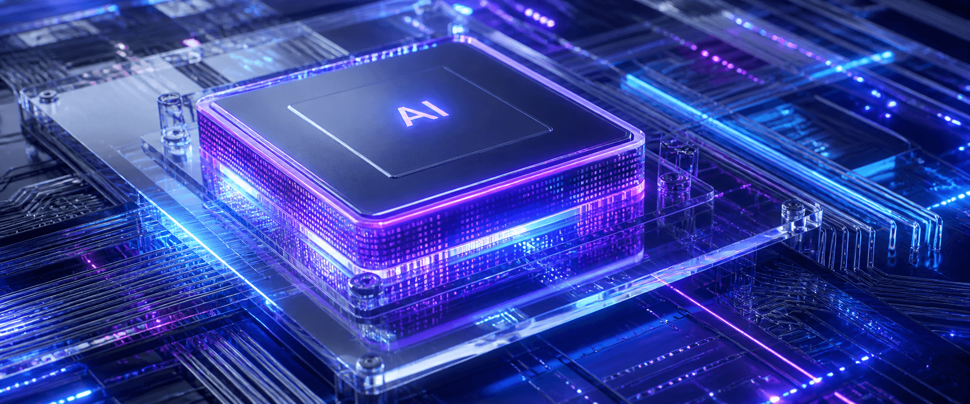 Illuminated artificial intelligence processor